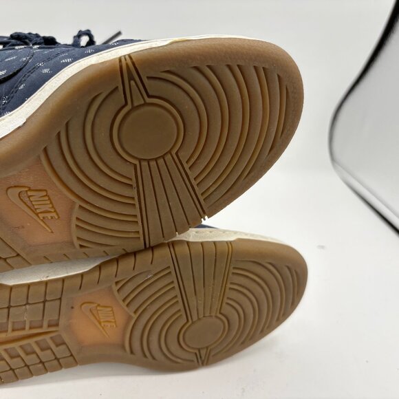 Size 7 - Nike Dunk Sku Hi Print High Obsidian Blue W - Picture 10 of 12